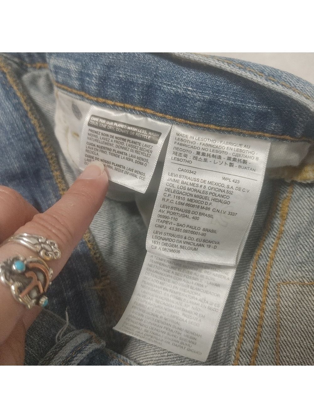 Classic Men's Levi's 527 Bootcut Jeans Waist 36 X 34 Length Light Blue - Picture 5 of 10